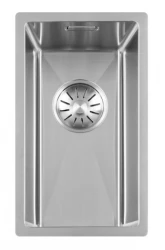 Lorreine 17R Petit évier de luxe en inox 17cm sous plan, à fleur de plan ou en surface 1150178225
