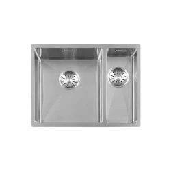 Lorreine 3415R Luxe évier un bac et demi en inox 3415cm sous plan, à fleur de plan ou en surface 1150178230