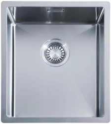 ABK Bingara évier en inox 34x40cm installation à fleur, sous-plan et sur-plan 34FVI