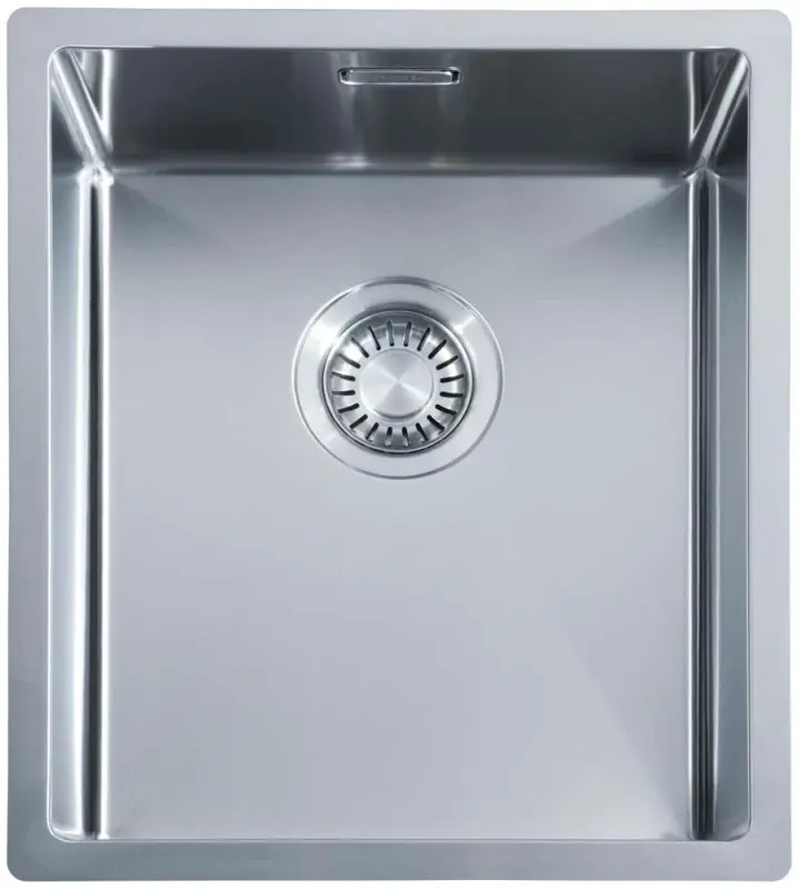 ABK Bingara Edelstahlspüle 34x40cm flächenbündig, Unterbau und aufliegend 34FVI