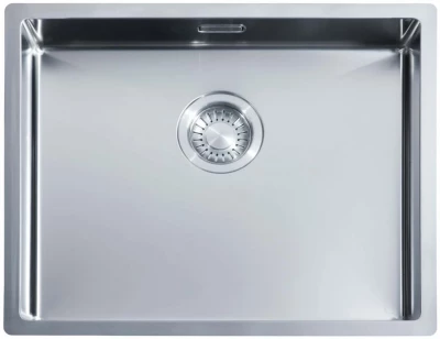 ABK Bingara évier en acier inoxydable extra peu profond 10 cm, accessible aux personnes à mobilité réduite, encastrable et en saillie BIN5010FVI