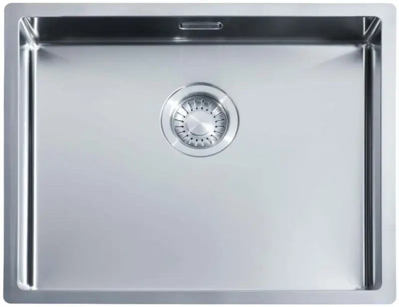 ABK Bingara Edelstahlspüle extra flach 10 cm, behindertengerecht, flach eingebaut, Unterbau und Aufsatz BIN5010FVI