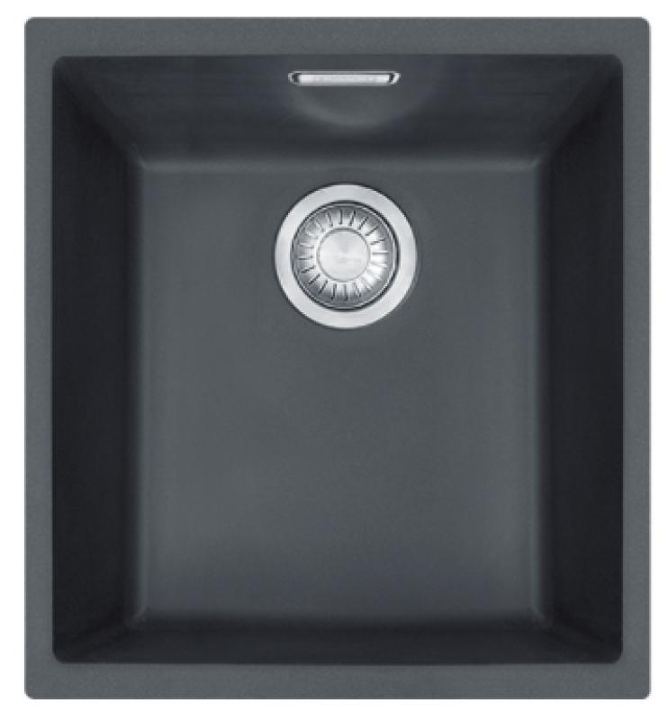 Franke Sirius 2 S2D 110.34 Kunststoff schwarzes Spülbecken 34x41cm Unterbau 125.0252.227