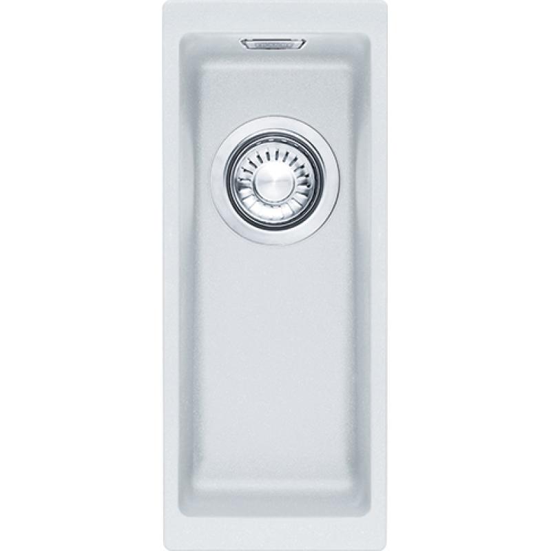 Franke Sirius 2 S2D 110.16 Kunststoff kleine weiße Spüle 16x41cm Unterbau 125.0252.233