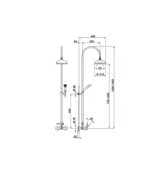 Cisal Arcana Royal Colonne de douche chromée AY00405021