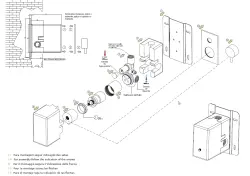 Waterevolution Flow Mitigeur thermostatique de douche à encastrer avec 2 sorties, chromé T132TB01