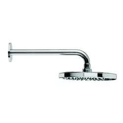 Waterevolution Flow Douche de tête 200mm avec raccord mural Chromé T164101