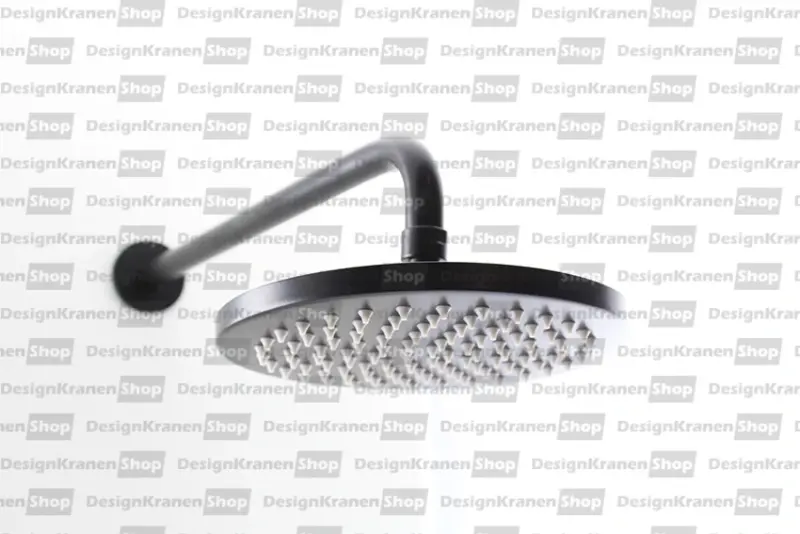 Waterevolution Flow Kopfbrause 200 mm mit Wandanschluss, mattschwarz T1641PR