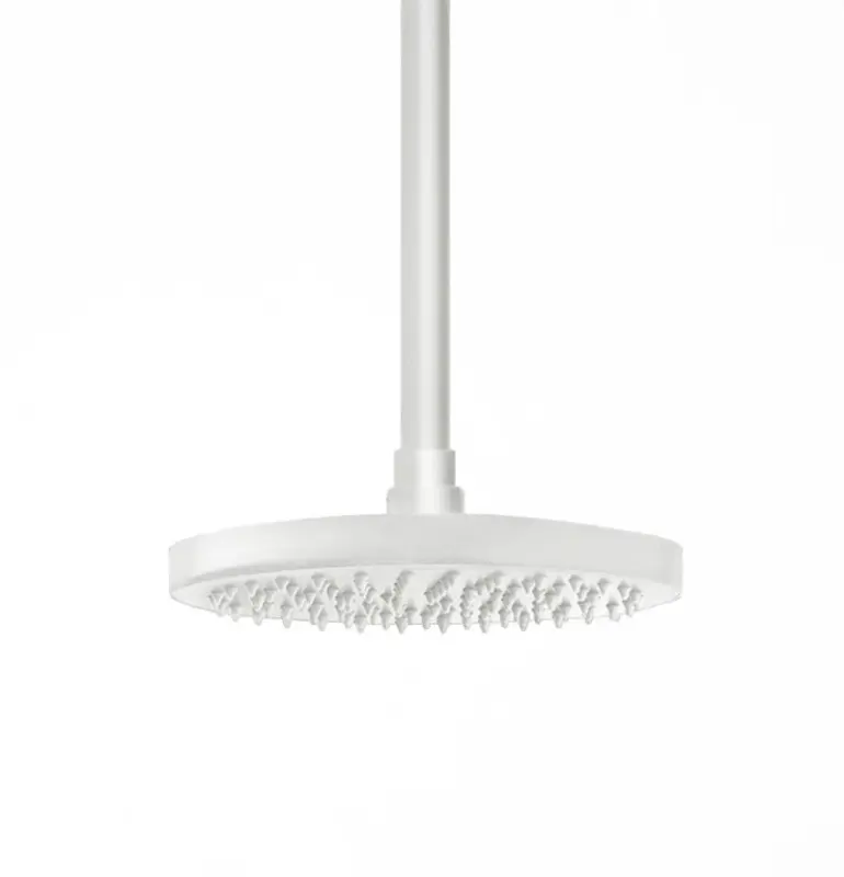 Waterevolution Flow Kopfbrause 200mm mit Deckenanschluss matt weiß T1642BR