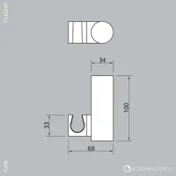 Waterevolution Flow set de bain blanc mat T1622BR