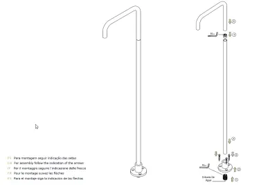 Waterevolution Flow Robinet de lavabo indépendant Bec verseur Blanc mat T1.676.BR