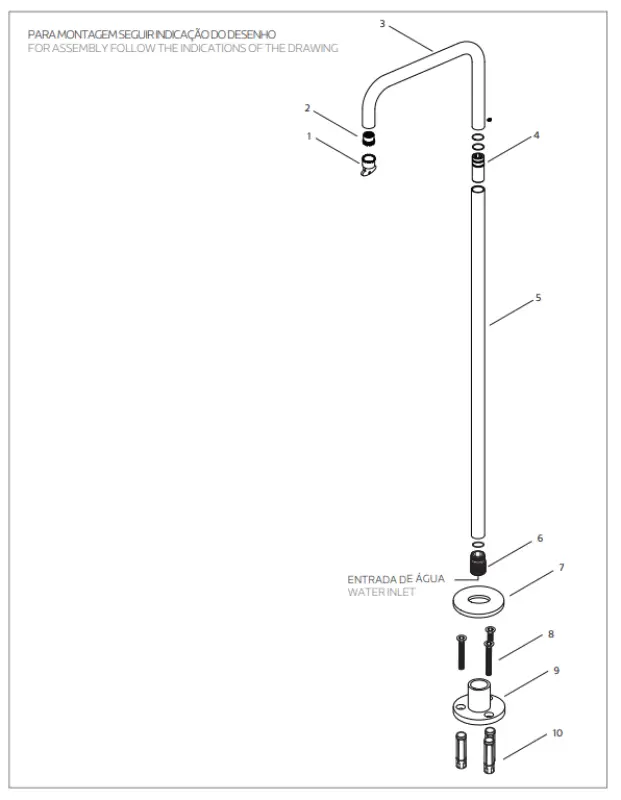 Waterevolution Flow freistehender Wannenauslauf Chrom T1672H2401