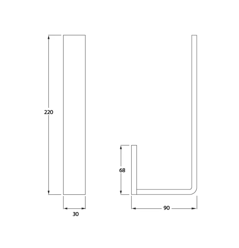 Waterevolution Deep Ersatzrollen-Halter matt Weiß A232BR