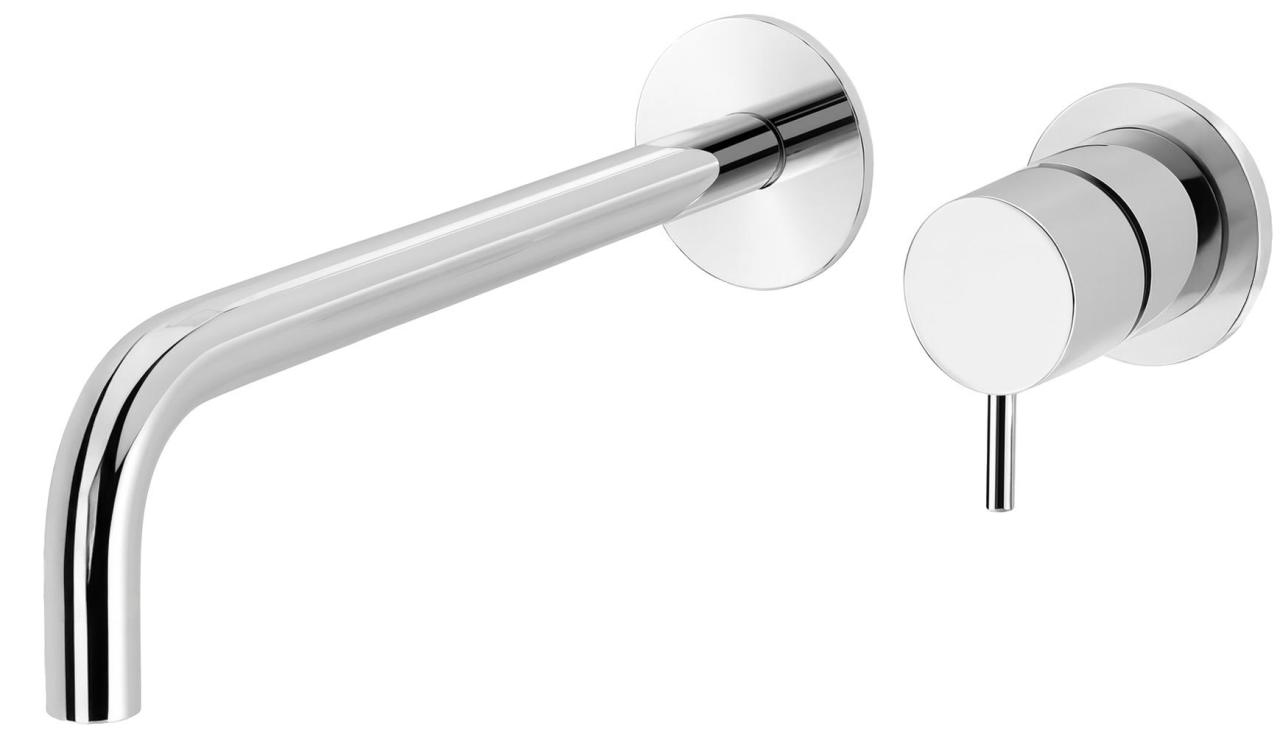 Waterevolution Flow mitigeur lavabo encastrable bec chromé 21cm T116B01-21