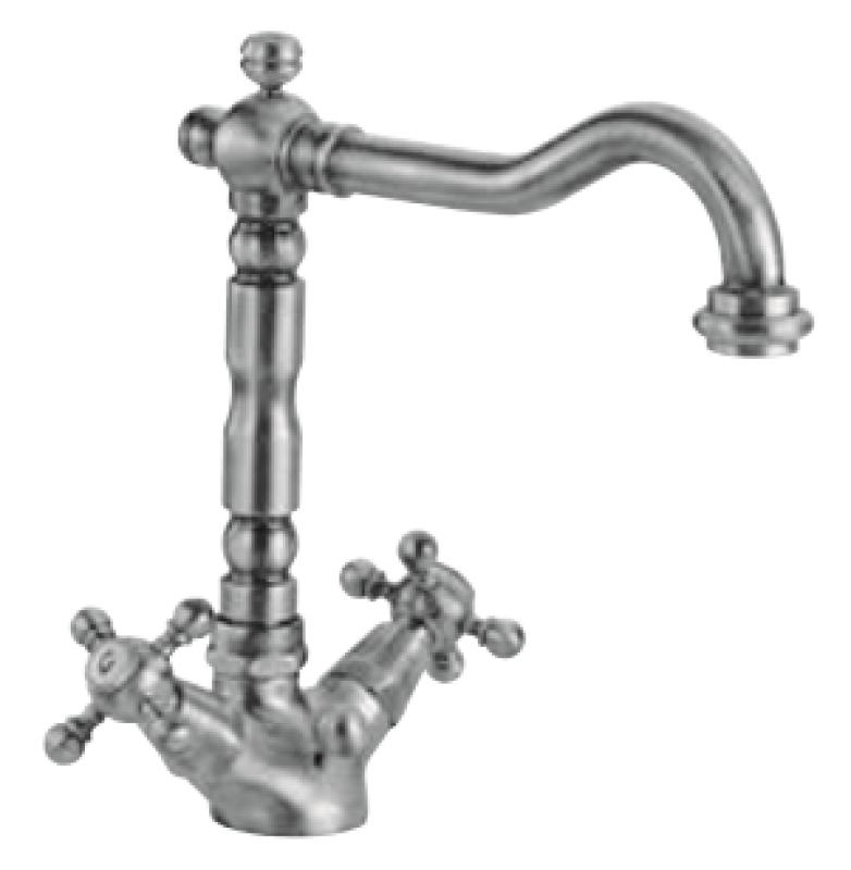 PB classic Waschtischarmatur mit Sterngriffen, Auslauf 18,5 cm, Chrom 1208854932
