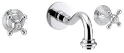 PB robinet mural encastré classique avec poignées en étoile, bec de 16 cm, Chromé 1208855042