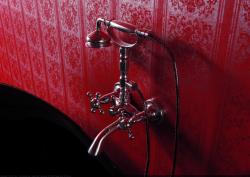 PB robinet classique apparent pour baignoire avec boutons à molette Bronze, douchette à main incluse 1208855162