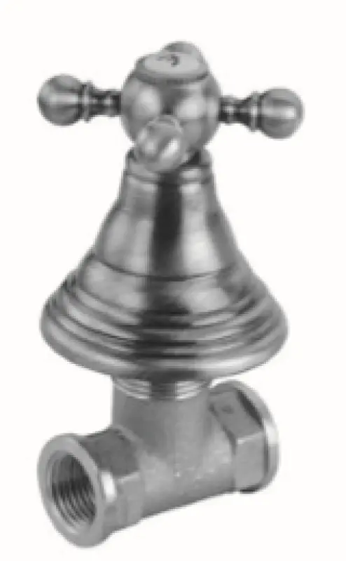 PB Classic Unterputz-Absperrhahn mit Sterngriff Edelstahl 1208855582