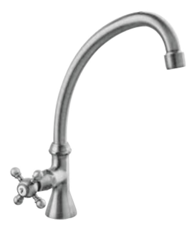 PB Classic Kaltwasserarmatur mit Sterngriff und hohem Auslauf Chrom 1208855652