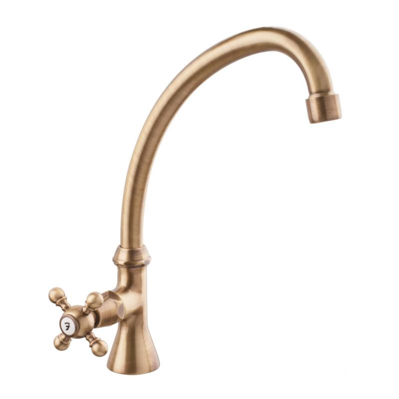 PB Classic Kaltwasserarmatur mit Sterngriff und hohem Auslauf Bronze 1208855662