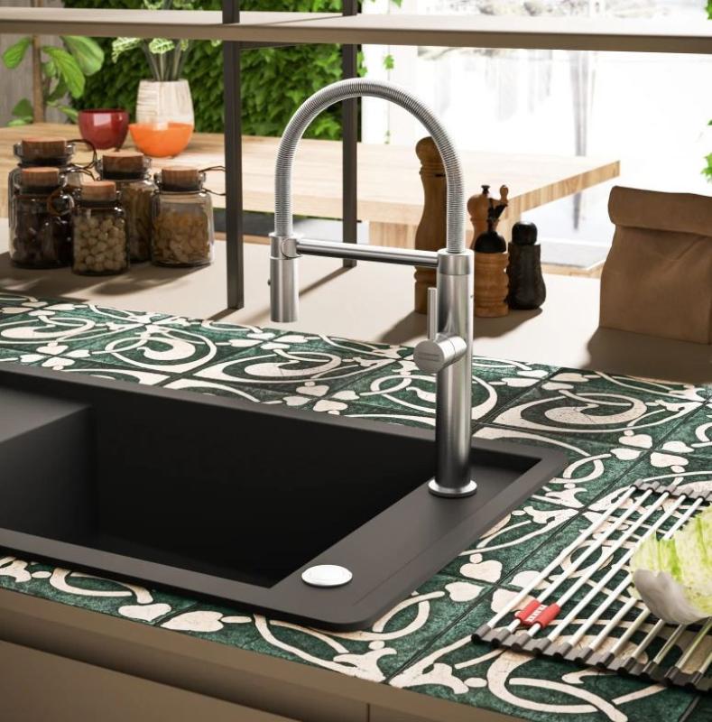 Franke Pescara Semi Pro L robinet de cuisine bec flexible aspect inox 115.0472.960