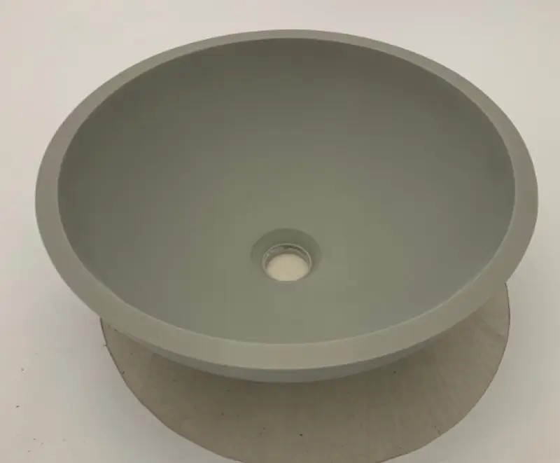 Solid-S Pure Lavabo à poser, vasque ronde, finition gris clair, L41 x H14 cm, sans trop-plein, 1208919566