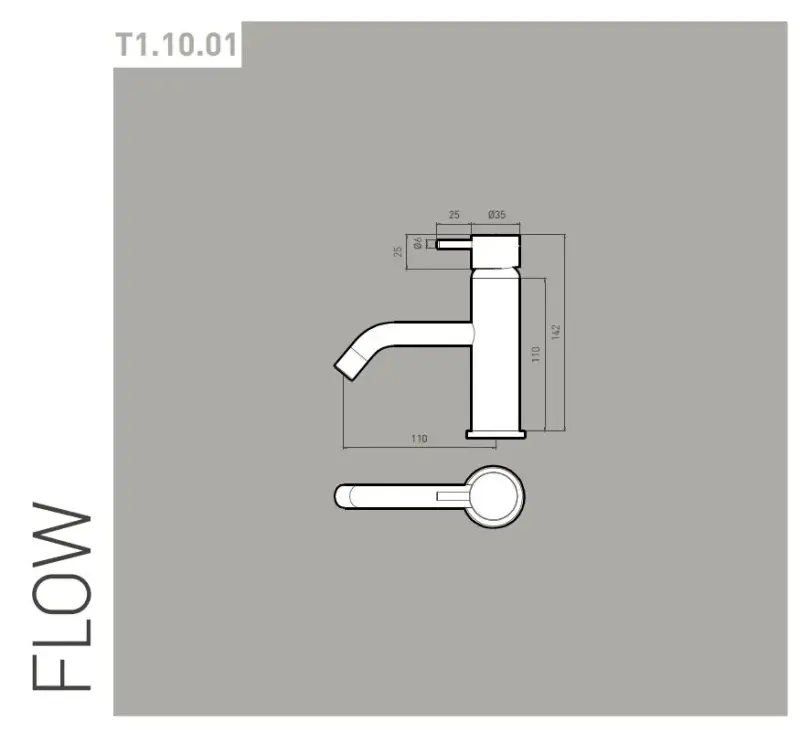 Waterevolution Flow Waschtischarmatur PVD gebürstet hellgold T110WGE