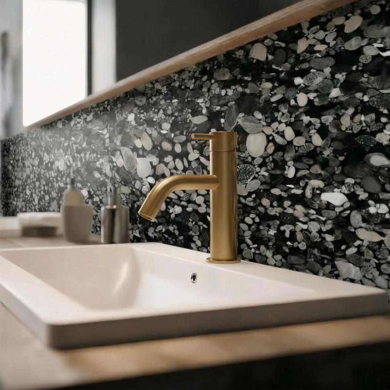 Robinet de lavabo Waterevolution Flow en laiton brossé T1101ALE