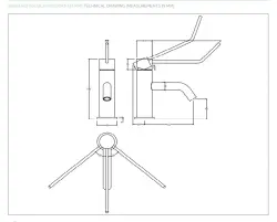 Waterevolution Flow Robinet de lavabo avec bouchon clic-clac PVD laiton brossé T111CPE