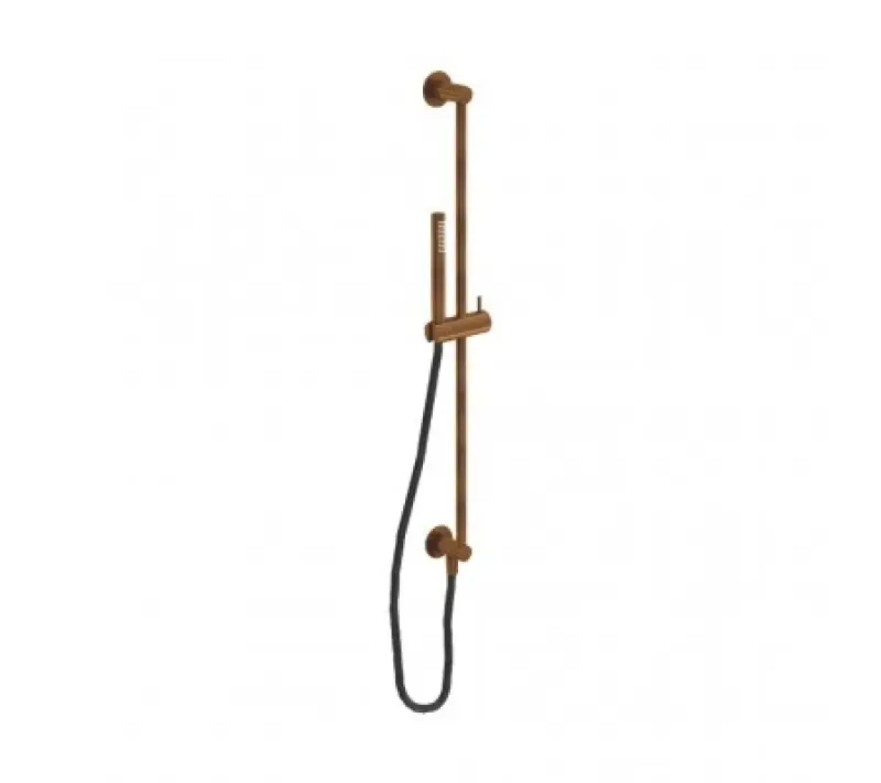 Waterevolution Flow Duschstangen-Set mit Handbrause 800mm gebürstetes Kupfer T1661CPE