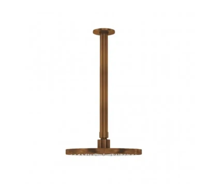 Waterevolution Flow Kopfbrause 250 mm mit Deckenanschluss Gebürstetes Kupfer T1642CPE