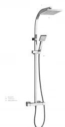 DEMM Shower combinaison douche thermostatique avec douche à effet pluie chrome 1208946966