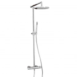 DEMM Shower combinaison douche thermostat avec douche à effet pluie chrome 1208946967