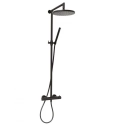 DEMM Shower combinaison douche thermostatique avec douche à effet pluie noir mat 1208946968