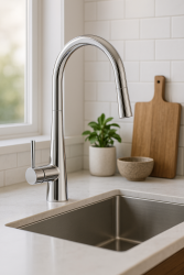 DEMM Robinet de cuisine avec bec extractible chrome 1208947332