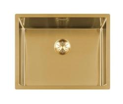 Lorreine 50SP Gold Superplug évier de cuisine 50x40cm Ore montage par dessus par dessous ou montage affleurant 1208952368