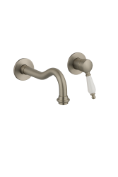 PB nostalgic mitigeur de lavabo encastrable Bec vintage 21cm inox