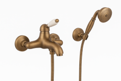PB Nostalgic Mitigeur de bain avec douchette Bronze