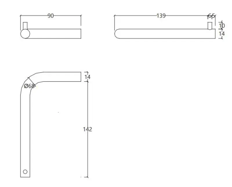 Waterevolution Flow Toilettenpapierhalter ohne Deckel, Messing gebürstet A130LE