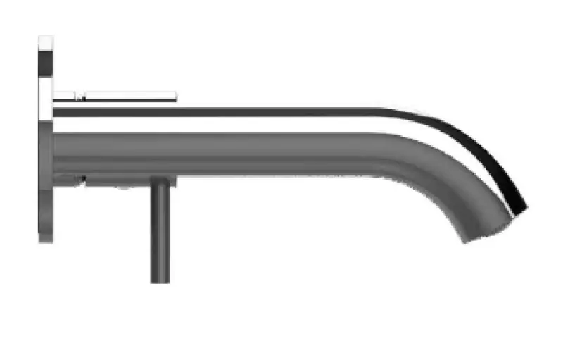 SB Round Unterputz-Waschtischarmatur, Gun Metal PVD 102mm