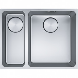 Franke Mythos MYX 160.34.16 BR évier 1 et demi en inox sous plan 16+34cm 122.0626.411