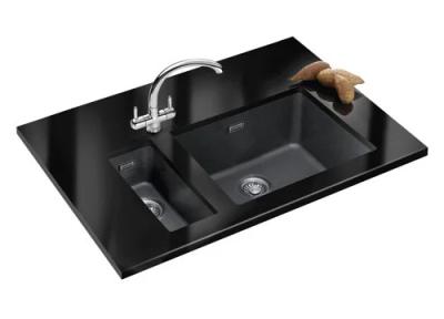 Franke Sirius 2 S2D 610.40 évier en plastique noir 43x53cm avec trou de robinet 114.0568.053