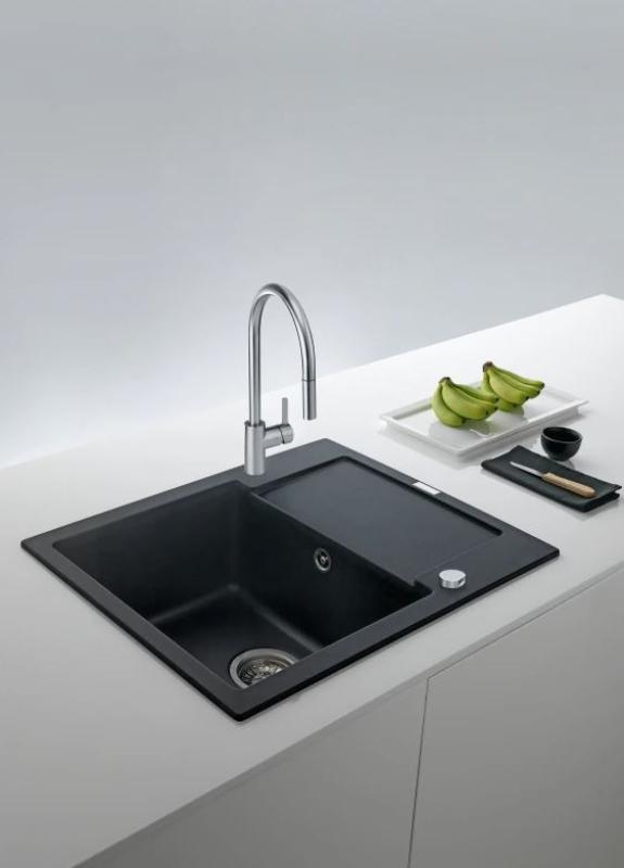 Franke Küchenarmatur Eos Neo mit ausziehbarem Brausekopf, komplett Edelstahl 115.0590.045