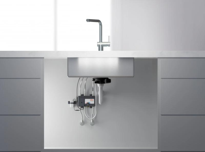 Franke Atlas Neo Sensor Küchenarmatur mit Zugauslauf, Edelstahl 115.0625.523