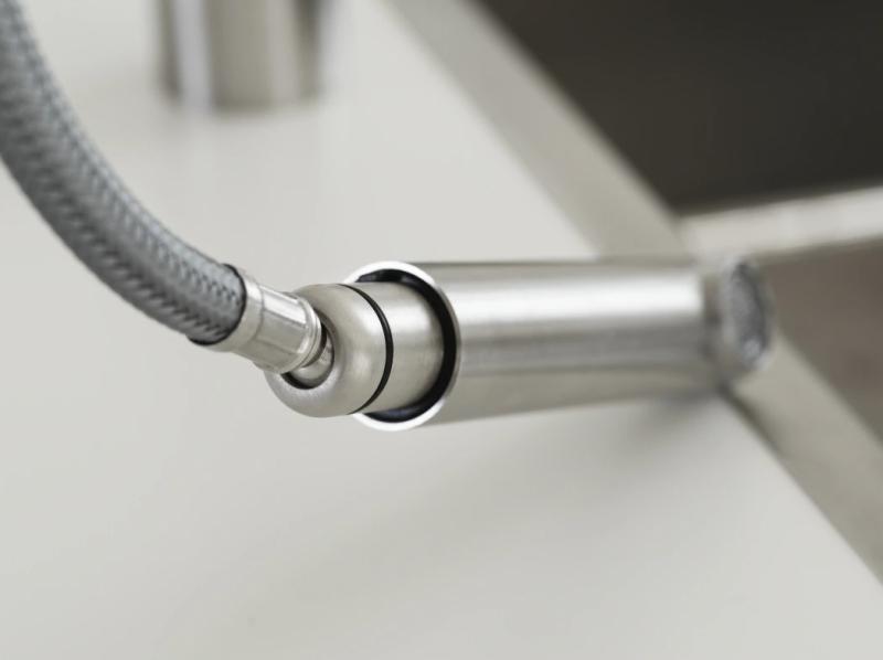 Franke Atlas Neo Sensor Küchenarmatur mit Zugauslauf, Edelstahl 115.0625.523