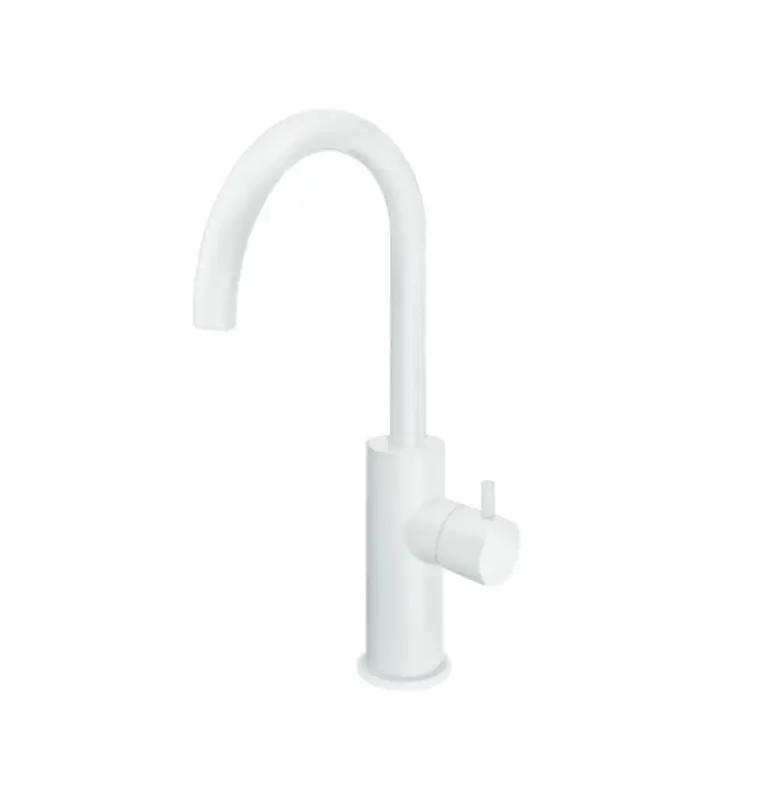 Waterevolution Flow Waschtischarmatur, hohes Modell, mattweiß T1121FUBR