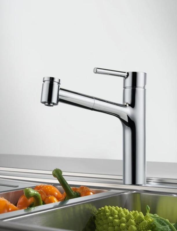 Franke Centro Küchenarmatur mit Auszugsbrause, Chrom 115.0600.131