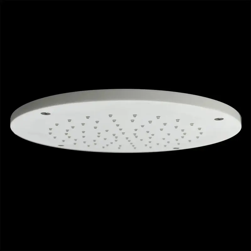 SB Rubinetterie runde Einbau Regendusche, Deckenbrause 25 cm, Corian Weiß matt 1208954085