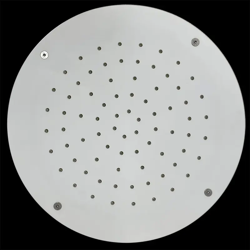 SB Rubinetterie runde Einbau Regendusche, Deckenbrause 25 cm, Corian Weiß matt 1208954085