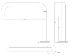 Waterevolution Flow Robinet de lavabo 2 trous PVD cuivre brossé T112HCPE
